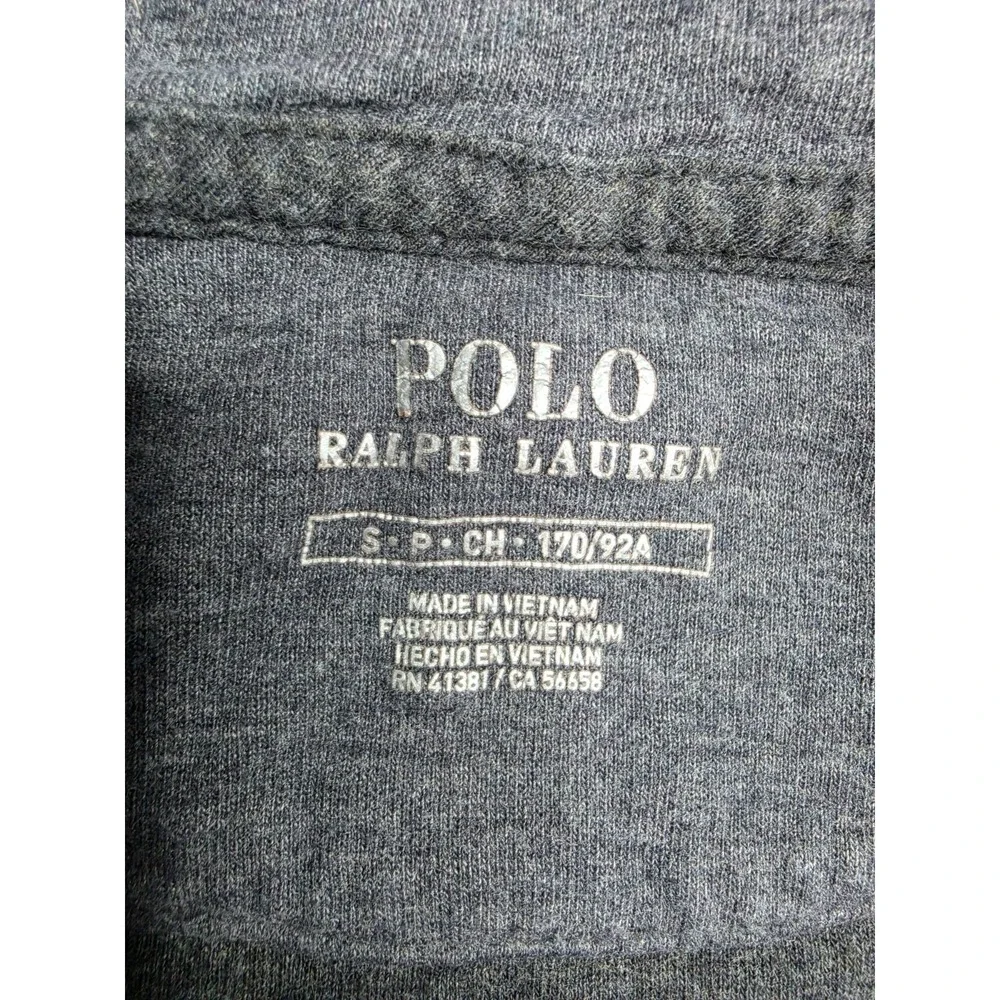 Polo Ralph Lauren Sweatshirts Men's Small Gray Quarter-Zip Mock Neck Long Sleeve